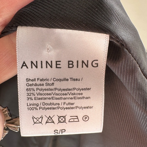 Anine Bing Black White and Red Checkered Blazer - Picture 8 of 10